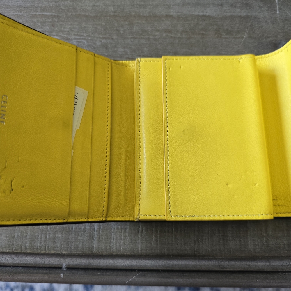 Celine Men's Leather Wallet - Gray - Picture 4 of 5
